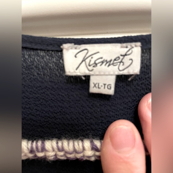 Kismet XL jumper with zippered front full length pant bottoms in a medium blue. - Picture 6 of 8